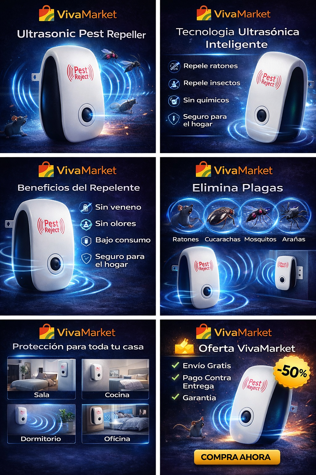 🔴 Repelente electrico para ratones